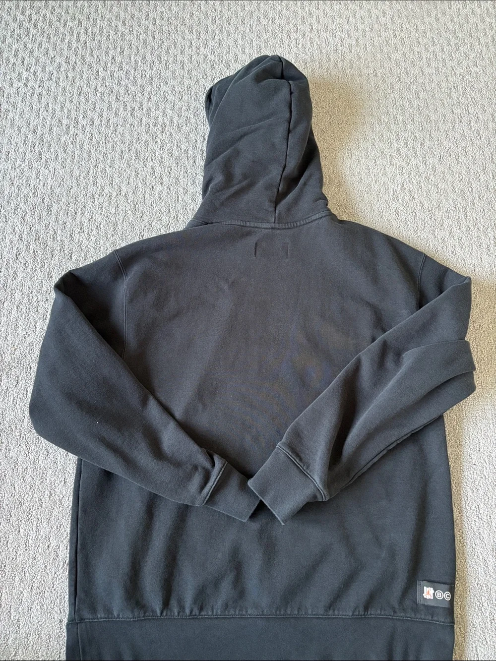 Jordan Black Crewneck Hoodie with Orange Jumpman and Camo Graphic